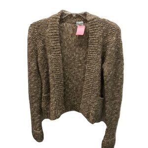 Tracy Reese Chunky Knit Wool Cardigan, Size S
